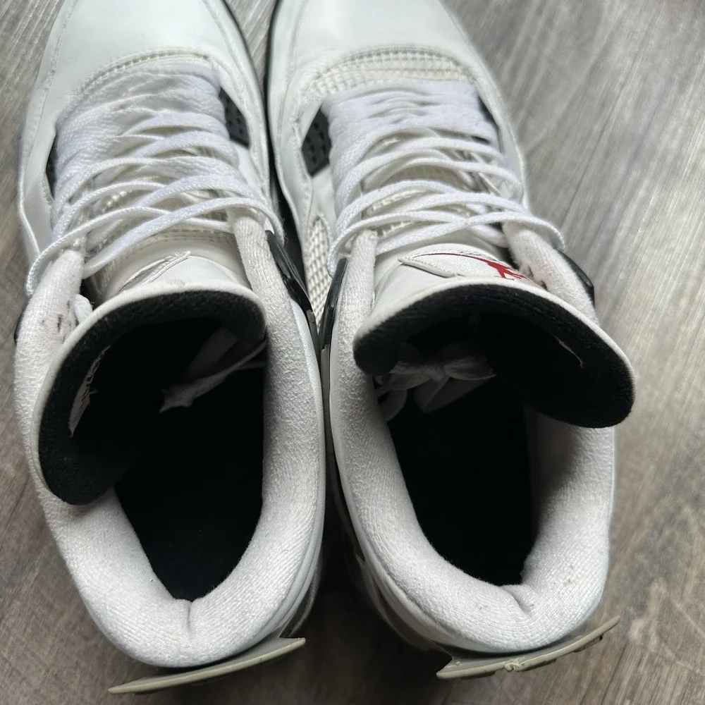Jordan Air Jordan 4 Retro Cement 2012 White Men's Sneaker‎ 308497-103